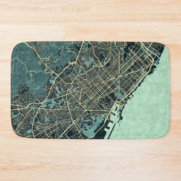 Item preview, Barcelona City Map of Catalonia, Spain - Summer designed and sold by deMAP.