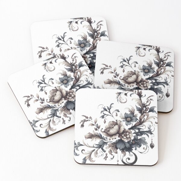 Item preview, Dark floral pattern designed and sold by Anime Realm.
