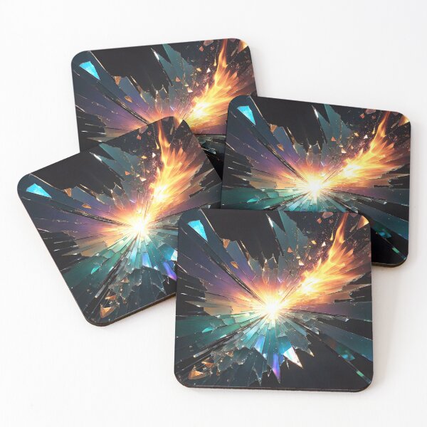 Item preview, Abstract Broken Glass Art Pattern designed and sold by TheArtOfPat.