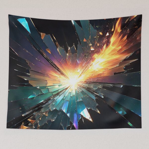 Item preview, Abstract Broken Glass Art Pattern designed and sold by TheArtOfPat.