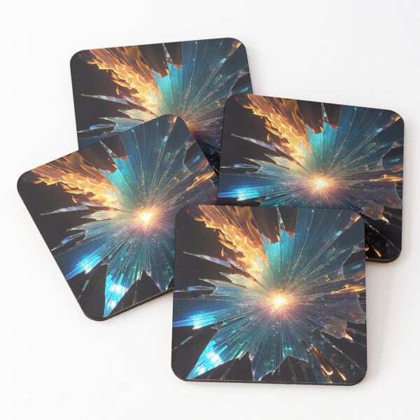Item preview, Abstract Broken Glass Art Pattern designed and sold by TheArtOfPat.