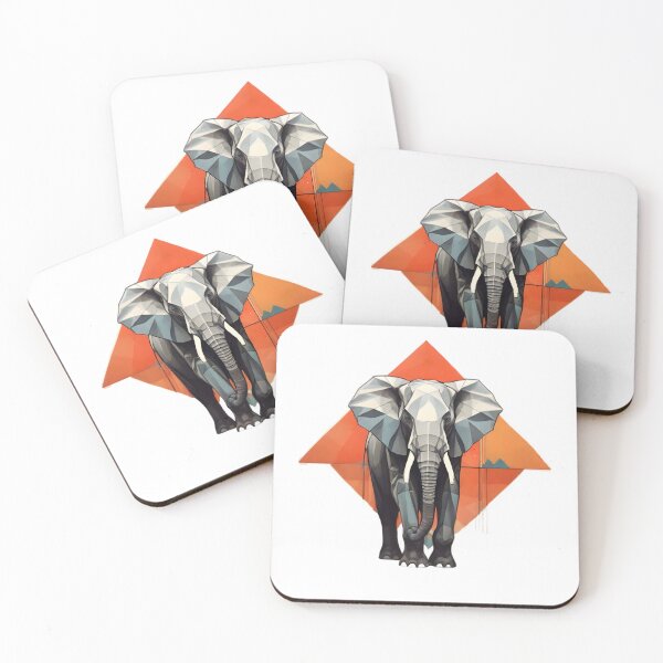 Item preview, Geometric Elephant designed and sold by WANBASTEN.