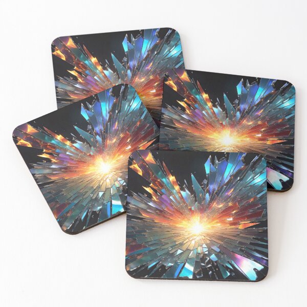 Item preview, Abstract Broken Glass Art Pattern designed and sold by TheArtOfPat.