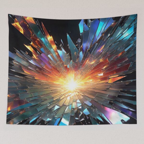 Item preview, Abstract Broken Glass Art Pattern designed and sold by TheArtOfPat.