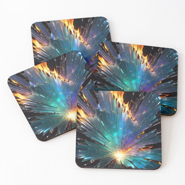 Item preview, Abstract Broken Glass Art Pattern designed and sold by TheArtOfPat.