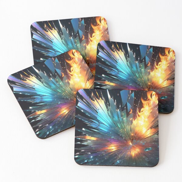 Item preview, Abstract Broken Glass Art Pattern designed and sold by TheArtOfPat.