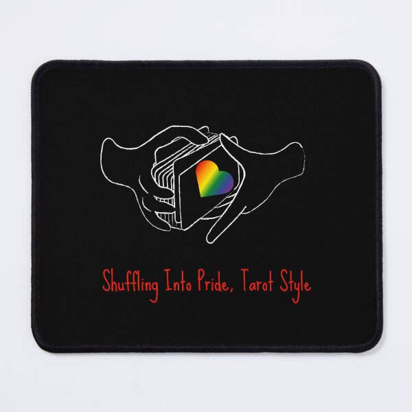 Item preview, LGBTQ Tarot T-shirt, Shuffling into pride tarot style slogan Unisex T-shirt, LGBTQ tarot tees gift ideas, Tarot lgbtq gift idea, Tarot T-Shirt, designed and sold by PrideBeProud.