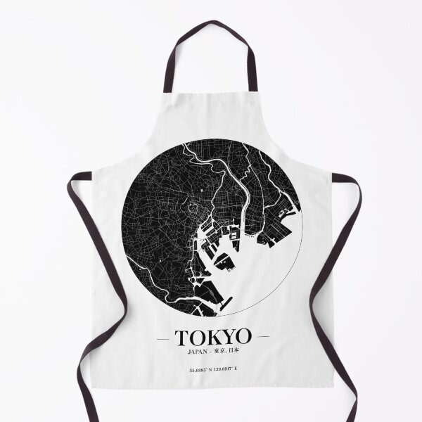 Item preview, Minimalist World Cities Map Monochrome - Tokyo City designed and sold by GregInJapanShop.