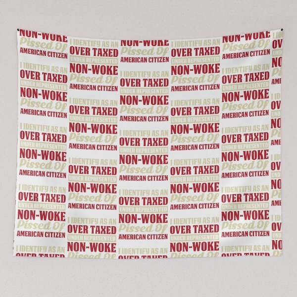 Item preview, I Identify As An Over Taxed Under Represented American Retro designed and sold by roboartpixel.
