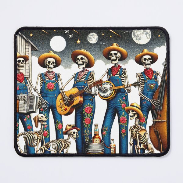 Item preview, Five Piece Dead Skeleton Dog Jug Band designed and sold by HippieFarms11.