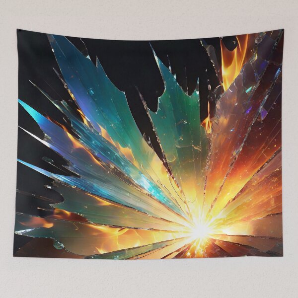 Item preview, Abstract Broken Glass Art Pattern designed and sold by TheArtOfPat.
