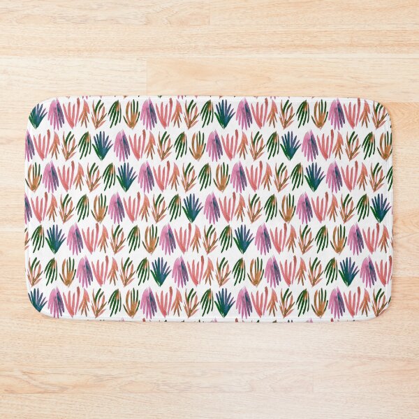 Item preview, Festival of Colours: Lively Green, Orange, Pink & Yellow Protea Leaves Pattern – Vibrant Botanical Array for Dynamic Interiors & Fashion designed and sold by Jay Dee Dearness.