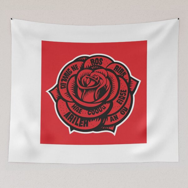 Item preview, Image of a rose with abstract inscriptions designed and sold by Galart58.