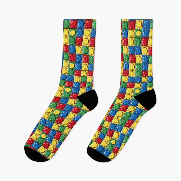Item preview, Vibrant Toy Bricks Pattern - Colorful Building Blocks Design for Playful Creations designed and sold by abartisanstudio.