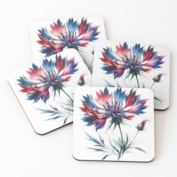 Item preview, Vibrant Abstract Floral Artwork: Exploring the Vivid Colors and Dynamic Textures of Nature's Beauty designed and sold by AlphaPODMonkey.