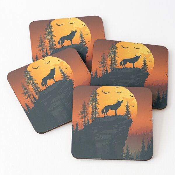 Item preview, Wild Moon Howl designed and sold by cute-animals99.