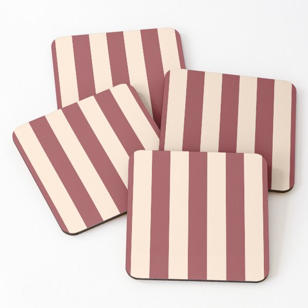 Item preview, Classic Cabana Stripes - Dark Red designed and sold by SilverPegasus.