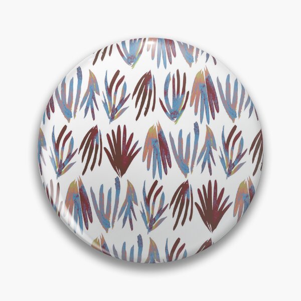 Item preview, Bohemian Rhapsody: Chic Blue, Red, Pink & Yellow Protea Leaves Pattern – Eclectic Artisan Collection for Home & Wardrobe designed and sold by Jay Dee Dearness.