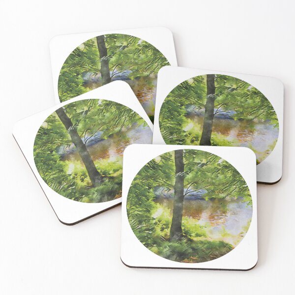 Item preview, A peaceful retreat in the middle of green forests designed and sold by Ink-Kreativ.