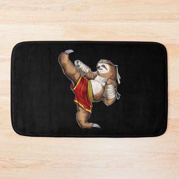 Item preview, Sloth Muay Thai Fighter designed and sold by underheaven.