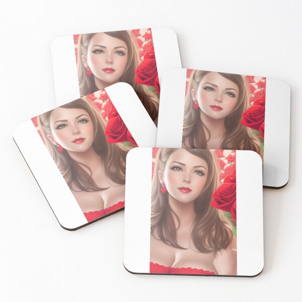 Item preview, Woman's Day - AI Lady in love and flowers designed and sold by lusiakotowska.