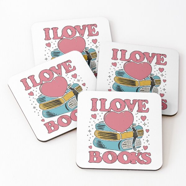Item preview, Funny I Love Books Print with Heart designed and sold by DashBliss.