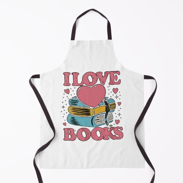 Item preview, Funny I Love Books Print with Heart designed and sold by DashBliss.