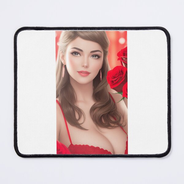 Item preview, Woman's Day - AI Lady in love and roses designed and sold by lusiakotowska.