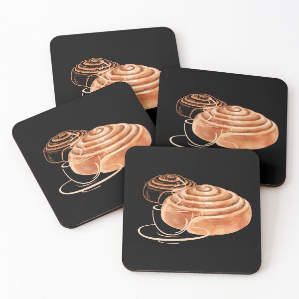 Item preview, Cinamon Bun with Coffee designed and sold by AnulaArt.