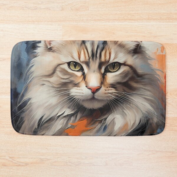 Item preview, Enigmatic Feline: Abstract Cat Art designed and sold by purrfect pattern.
