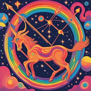 Vorschaubild zum Design Sagittarius, Zodiac Colorful Art von ZodiBlend