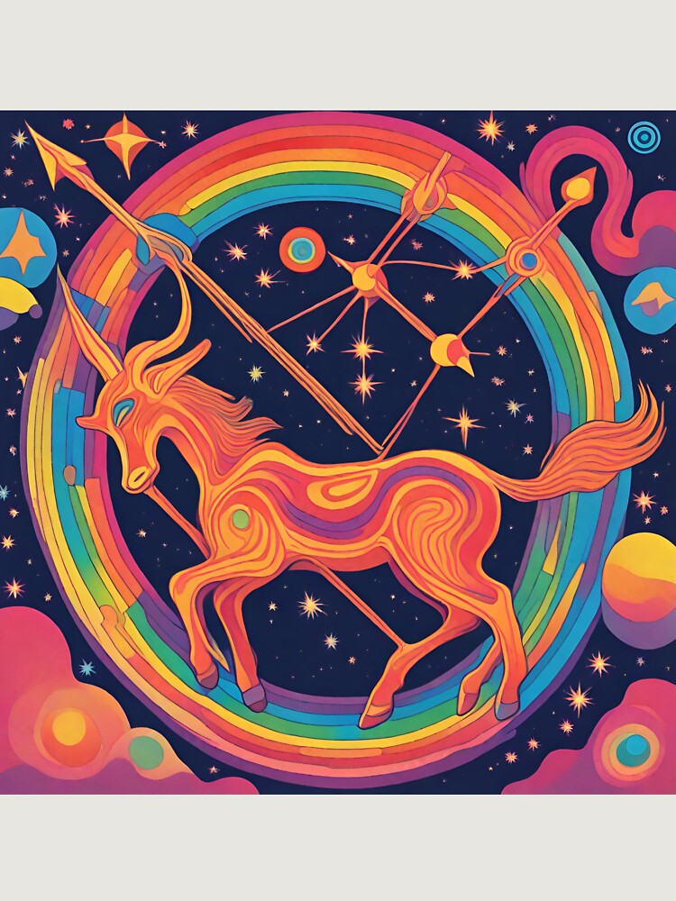 Thumbnail 6 von 6, Premium Oversized Pullover, Sagittarius, Zodiac Colorful Art designt und verkauft von ZodiBlend.