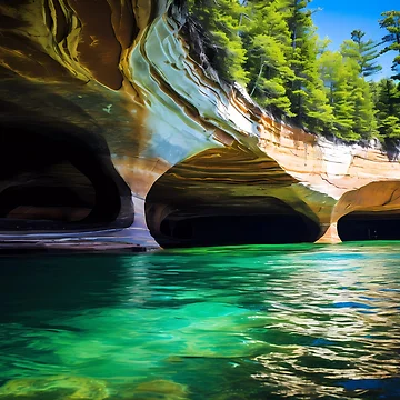 Artwork thumbnail, Pictured Rocks by RoonPalette