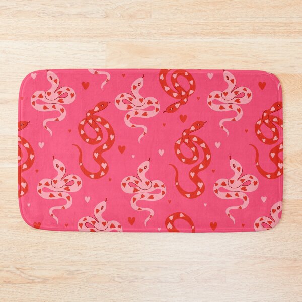 Item preview, snakes with hearts in pink-red colors designed and sold by burbura.