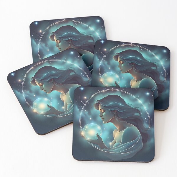 Item preview, Aquarius, Zodiac Dreamy Universe designed and sold by ZodiBlend.