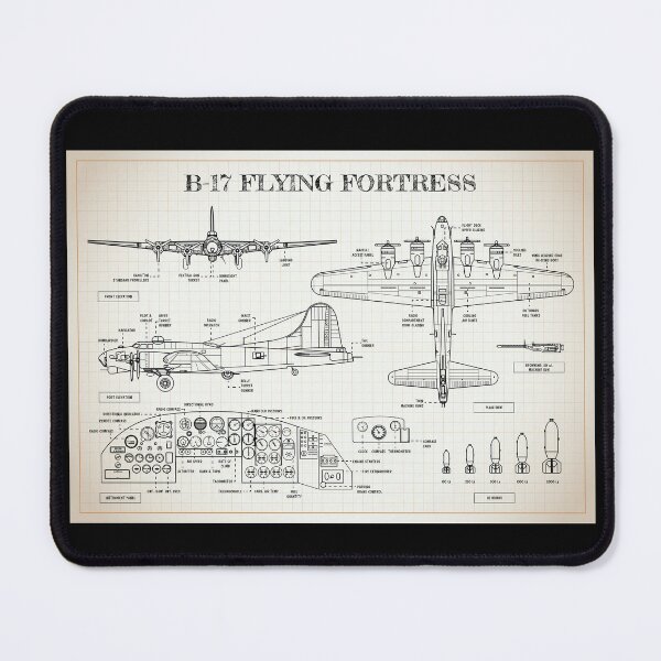 Item preview, B-17 Flying Fortress (Ivory- Horizontal) designed and sold by BGALAXY.