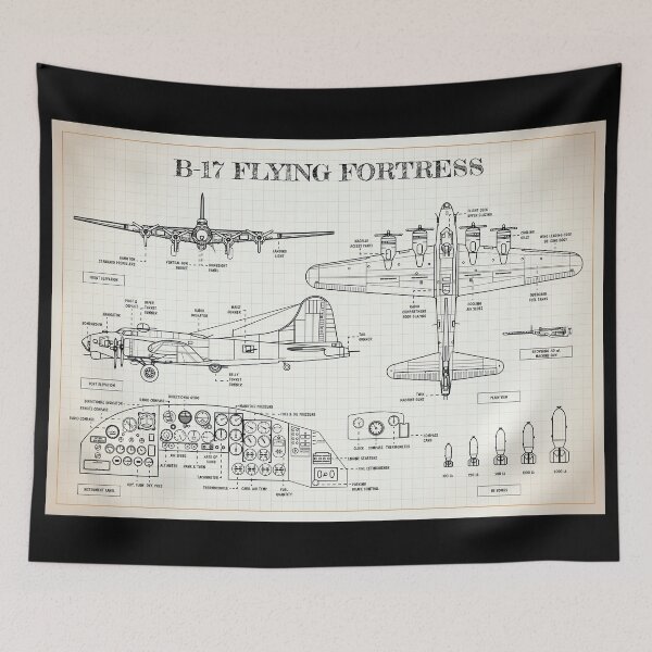 Item preview, B-17 Flying Fortress (Ivory- Horizontal) designed and sold by BGALAXY.