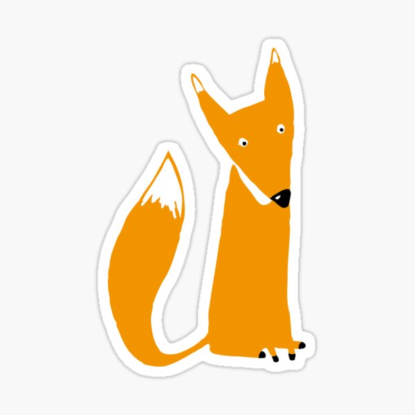 Couple of foxes in love Sticker