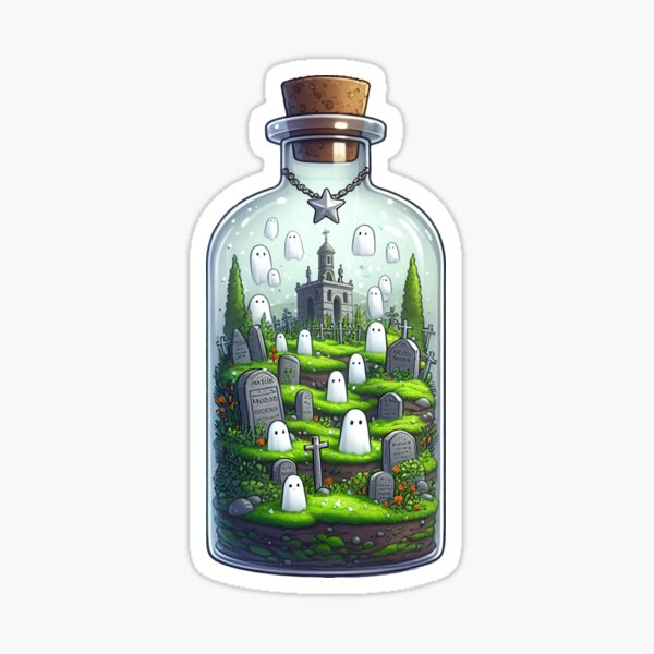 Item preview, Ghosts in a Cemetery in a Bottle designed and sold by stickyfoot.