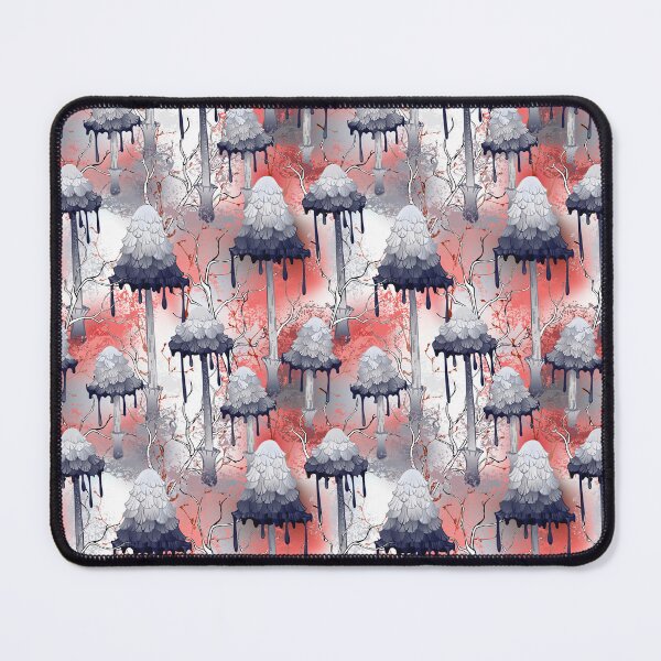 Item preview, Ink mushroom seamless pattern designed and sold by Blackmoon9.