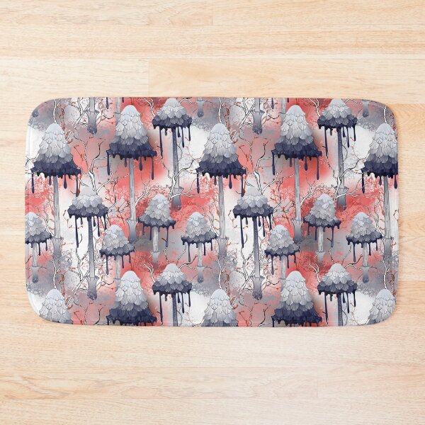 Item preview, Ink mushroom seamless pattern designed and sold by Blackmoon9.