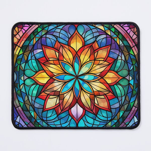 Item preview, Stained glass mandala (1) designed and sold by ArtbyJanineTate.