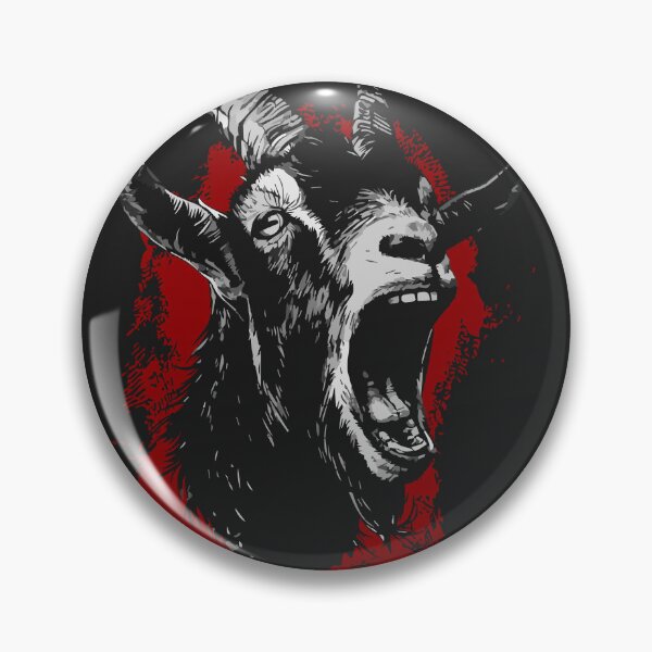 Item preview, Screaming Goat Fury - Abstract Animal Design designed and sold by Sir Meow Meow.