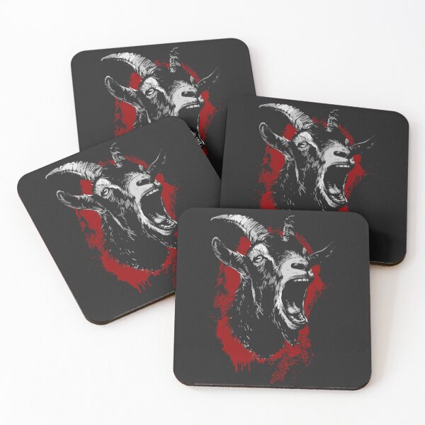 Item preview, Screaming Goat Fury - Abstract Animal Design designed and sold by Sir Meow Meow.