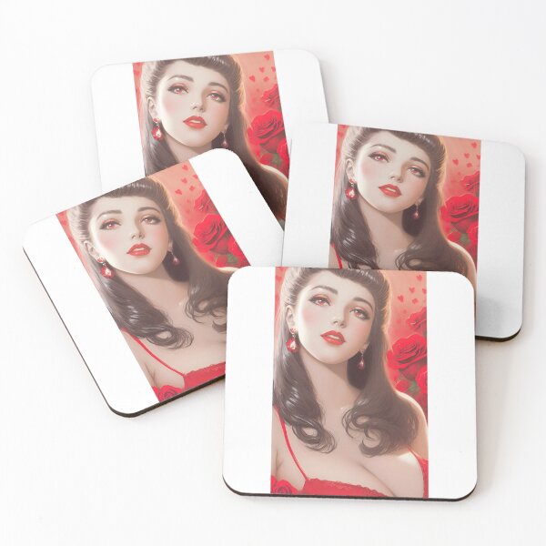 Item preview, Woman's Day - AI Lady in love and roses designed and sold by lusiakotowska.