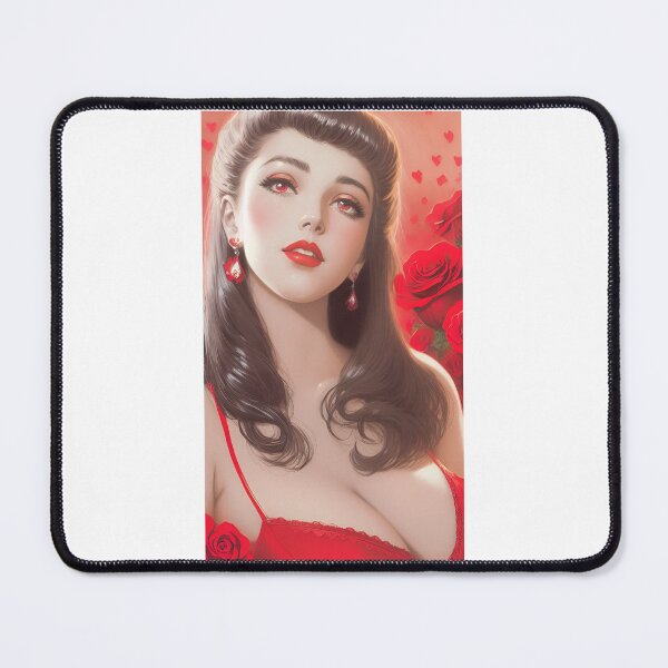 Item preview, Woman's Day - AI Lady in love and roses designed and sold by lusiakotowska.