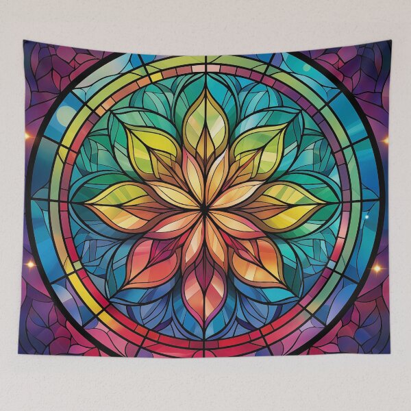 Item preview, Stained glass mandala (2) designed and sold by ArtbyJanineTate.