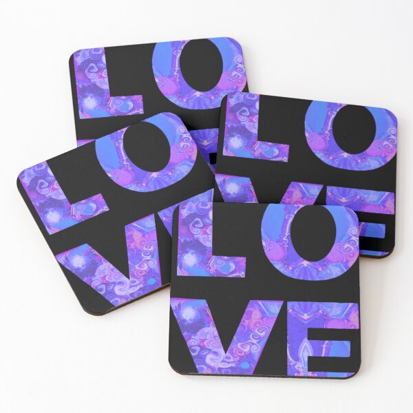 Item preview, Love motif in blue designed and sold by Flowersonstuff.