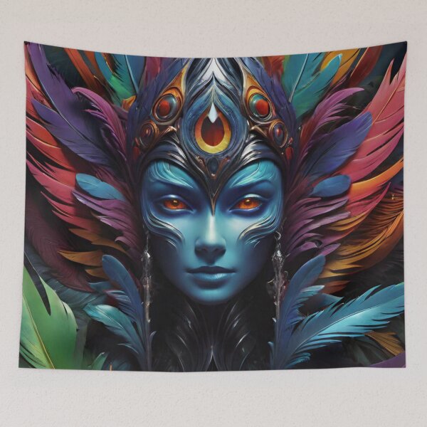 Item preview, Colorful feathers painting  designed and sold by Chantel Fourie.