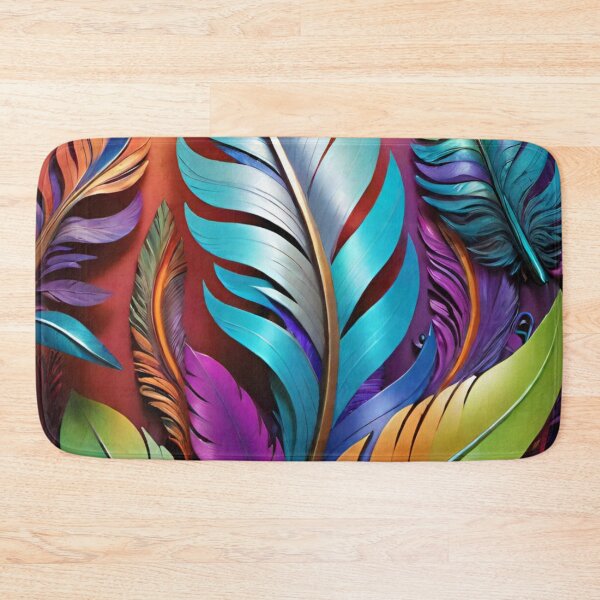 Item preview, Colorful feathers painting  designed and sold by Chantel Fourie.